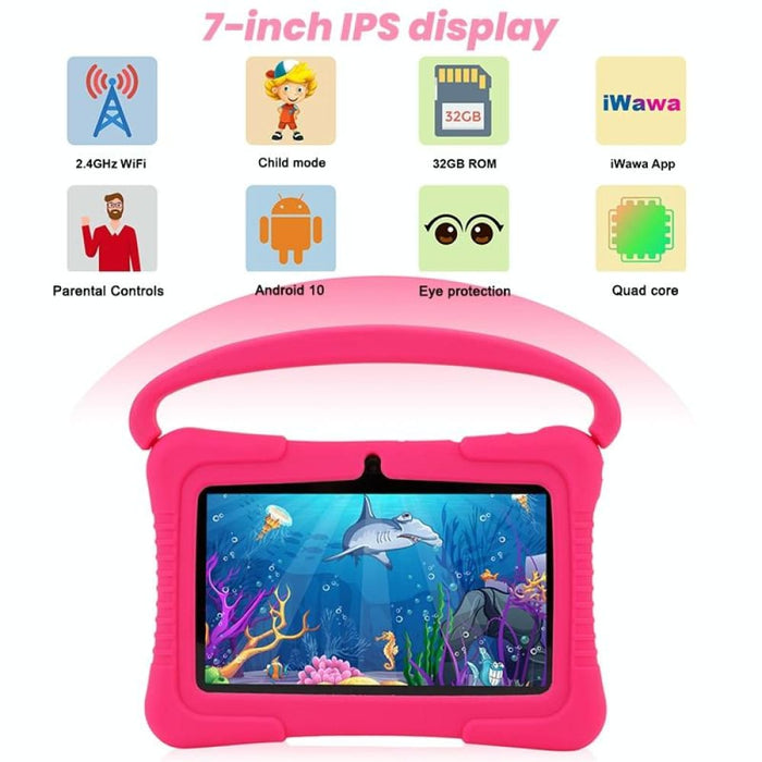 7 Inch Kid Tablet 2gb 32gb Android 10 Quad Core Parental