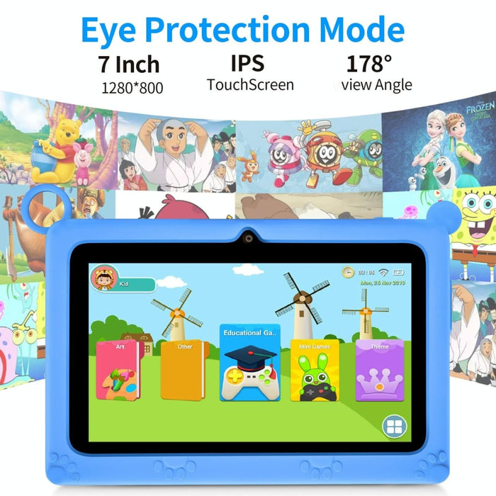 7 Inch Kid Tablet With Silicone Case 2gb 32gb Android 11