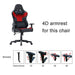 7 Rgb Lights Bluetooth Speaker Gaming Chair Ergonomic Racing