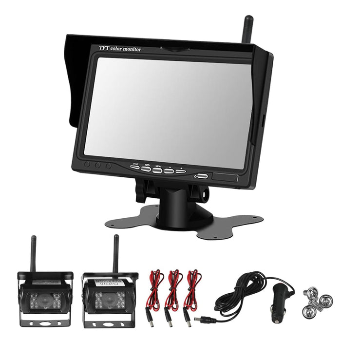 Goslash Picks 7’ Car Wireless Rear View Monitor + 2