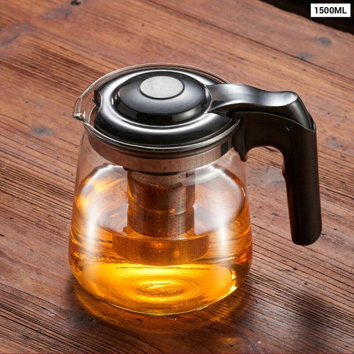 700/2600ml Glass Fruit Teapot With Handle