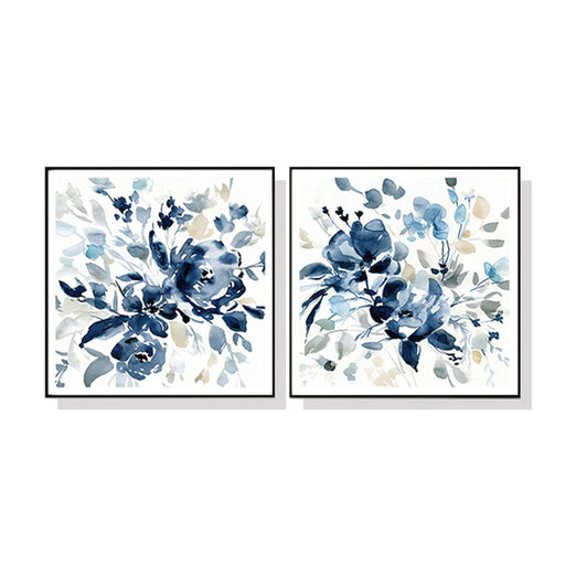 70cmx70cm Indigo Garden By Carol Robinson 2 Sets Black