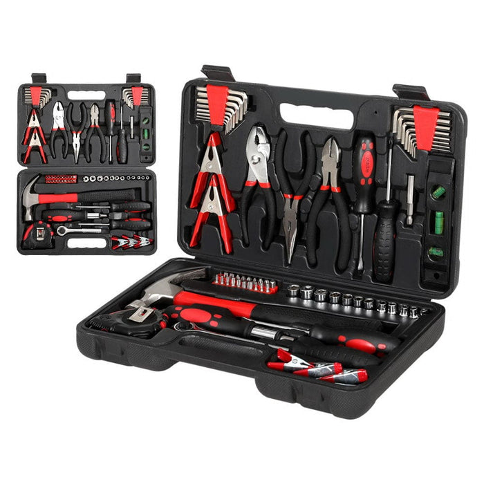 Goslash Picks 70pcs Hand Tool Kit Set Box Household