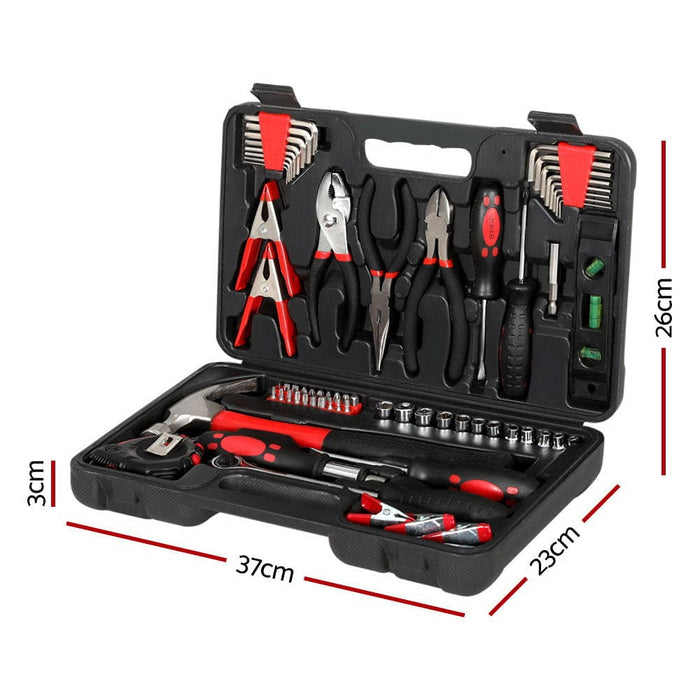 Goslash Picks 70pcs Hand Tool Kit Set Box Household