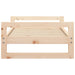 Dog Bed 75.5x55.5x28 Cm Solid Pine Wood Nxoaii