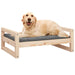 Dog Bed 75.5x55.5x28 Cm Solid Pine Wood Nxoaii