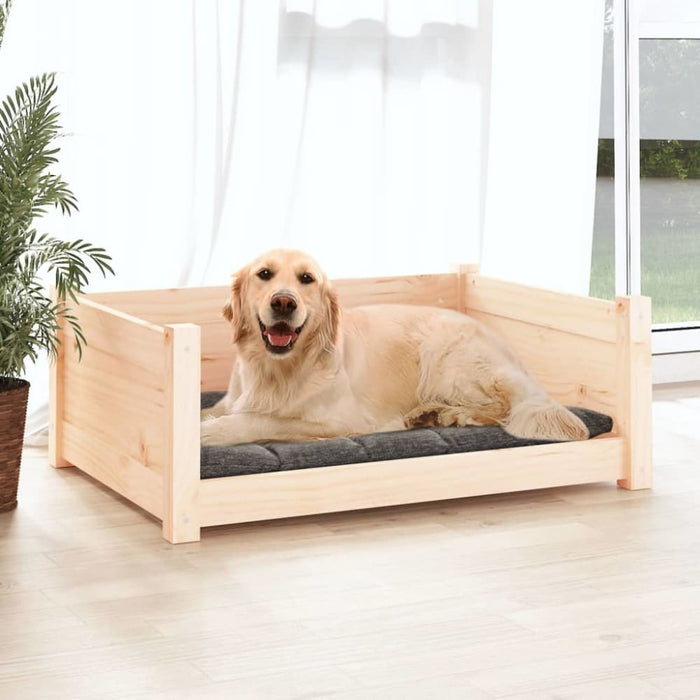 Dog Bed 75.5x55.5x28 Cm Solid Pine Wood Nxoapx