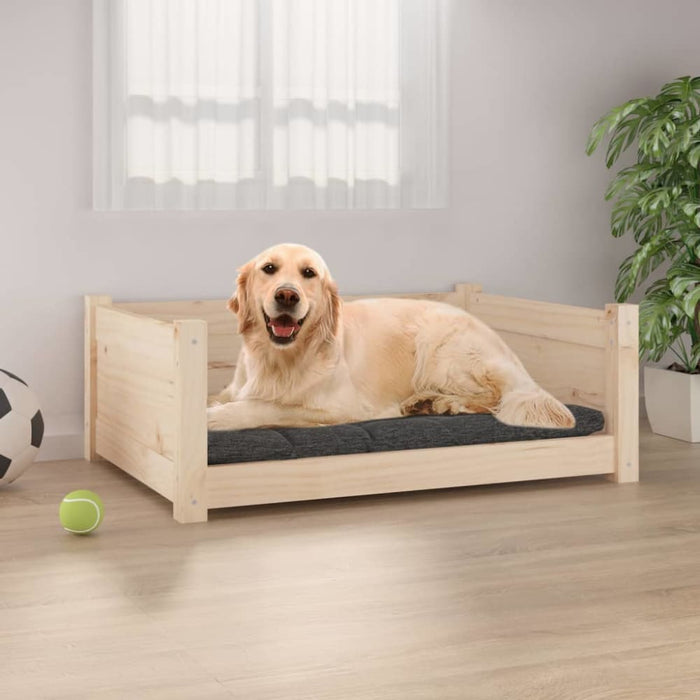 Dog Bed 75.5x55.5x28 Cm Solid Pine Wood Nxoapx