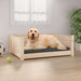 Dog Bed 75.5x55.5x28 Cm Solid Pine Wood Nxoapx