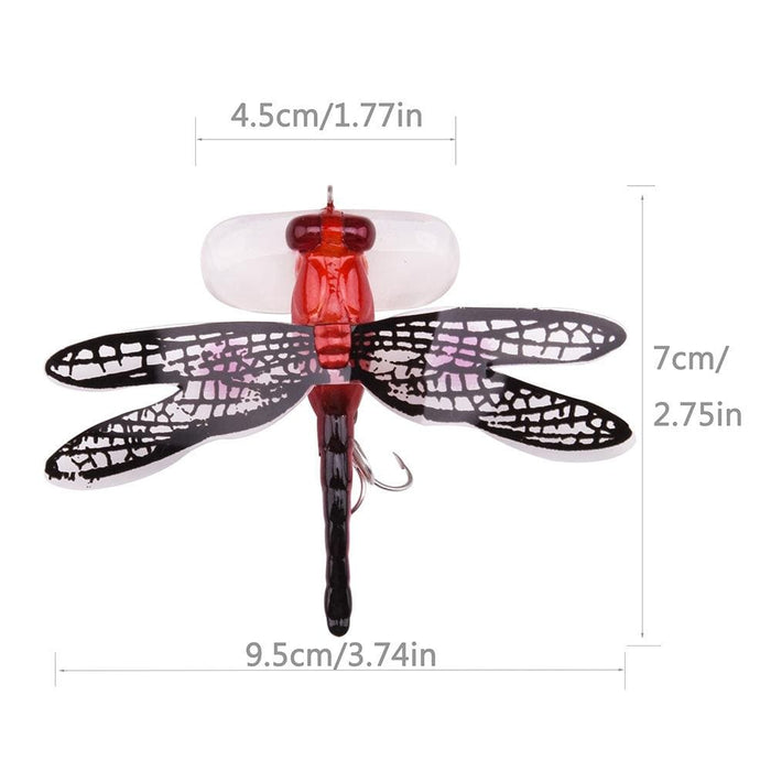 7cm/6g Bionic Dragonfly Flying Fishing Bait