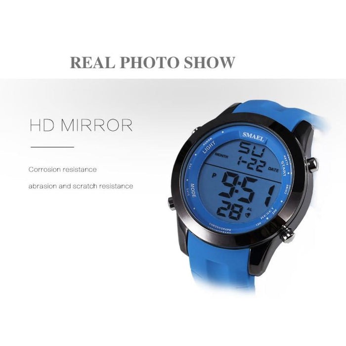 8 In 1 Led Digital Sport Wrist Watch