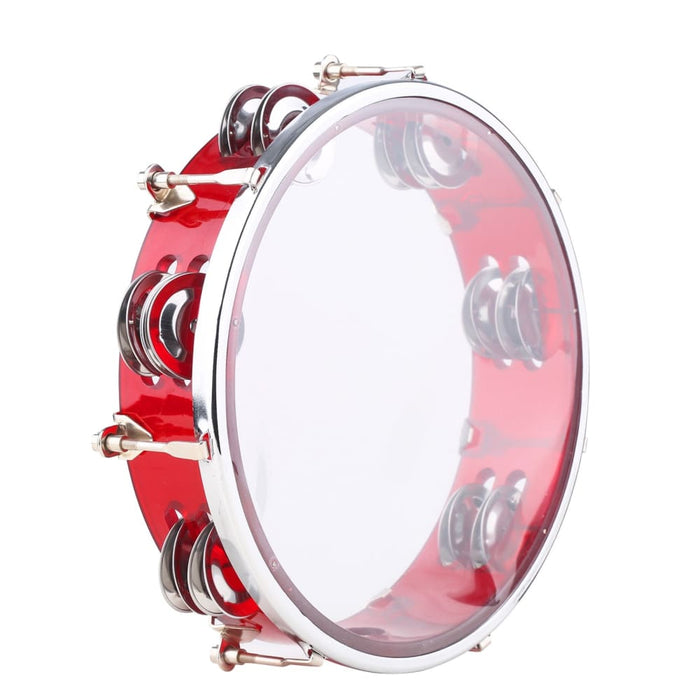 8 10inch Tambourine Handbell Hand Drum With Double Row