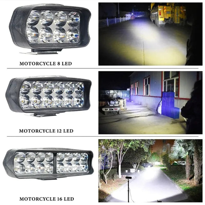 8/12/16 Led Waterproof Driving Auxiliary Headlight