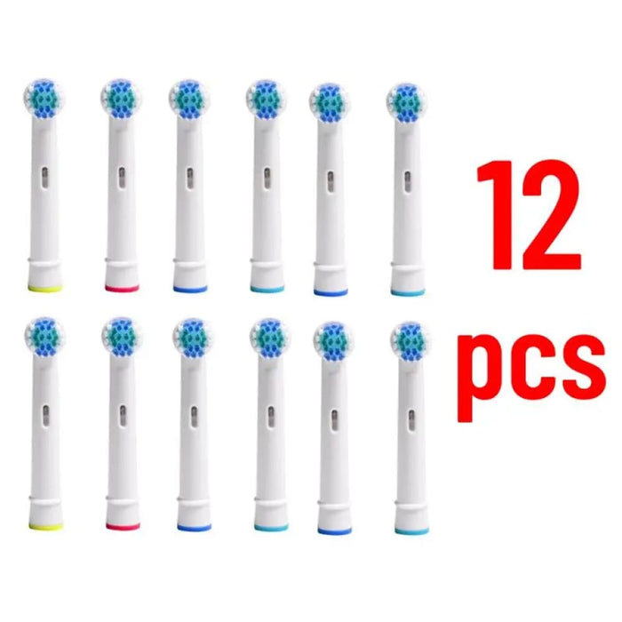 8 12pcs Soft Hair Toothbrush Heads Ultrasonic Whitening