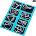 8 Pcs Metal Educational Intelligence Buckle Sets Toys