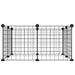 8-panel Pet Cage Black 35x35 Cm Steel Oiolxo