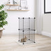 8-panel Pet Cage Black 35x35 Cm Steel Tooabta