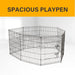 8 Panel Playpen Puppy Exercise Fence Cage Enclosure Pets