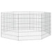 8-panel Rabbit Cage 54x60 Cm Galvanised Iron Oiopia