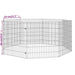 8-panel Rabbit Cage 54x60 Cm Galvanised Iron Oiopia