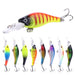 8 Piece Mino Floating Fishing Lures Set