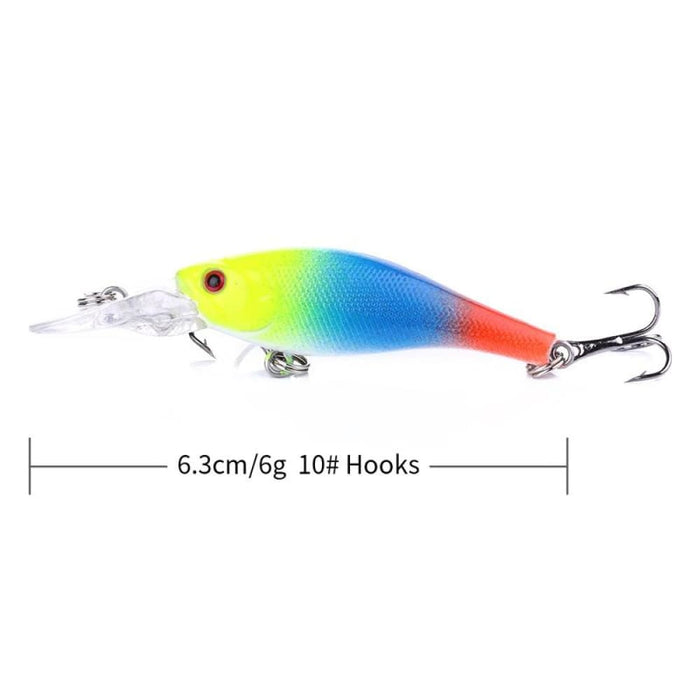 8 Piece Mino Floating Fishing Lures Set