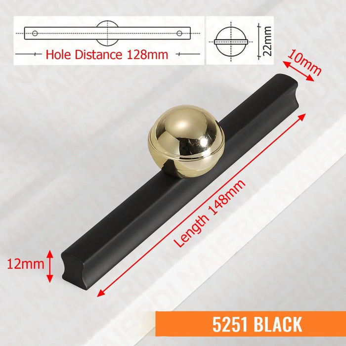 800mm Gold Aluminum Kitchen Handles