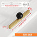 800mm Gold Aluminum Kitchen Handles