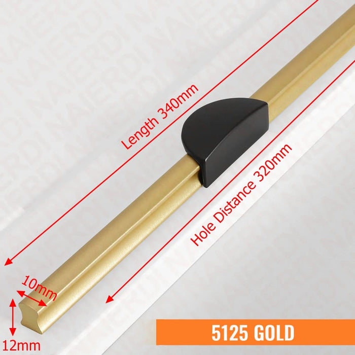 800mm Gold Aluminum Kitchen Handles