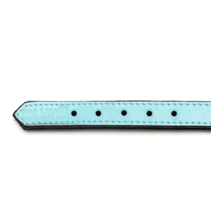 Dog Collar By Gloria 30 cm Padded Leather Blue