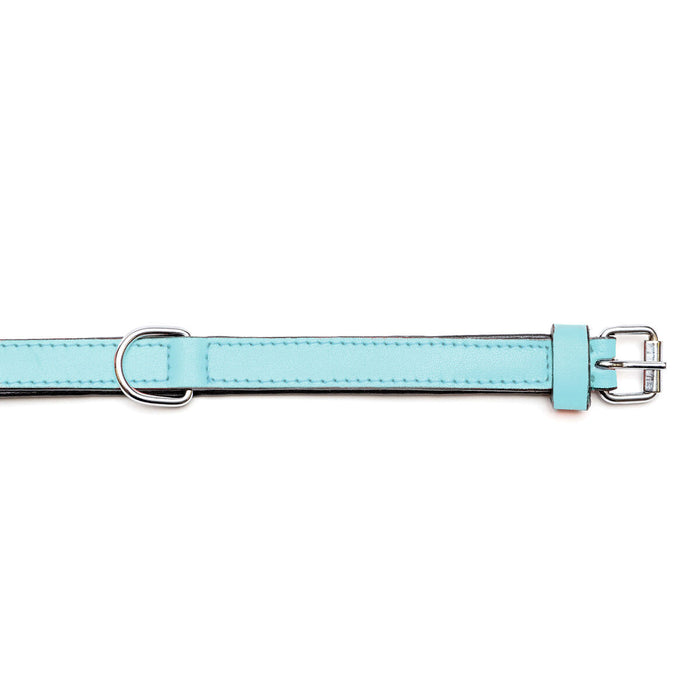 Dog Collar By Gloria 30 cm Padded Leather Blue