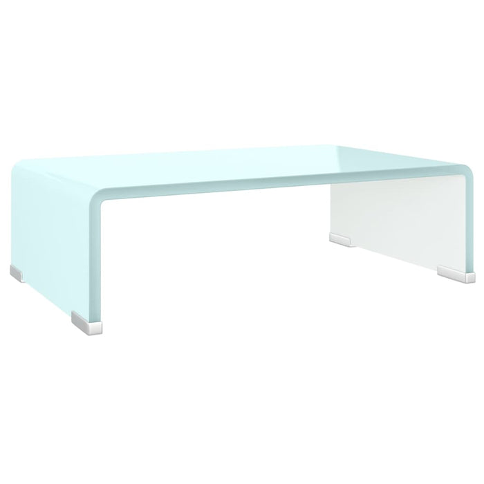 Tv Stand/Monitor Riser Glass Green 40X25X11 Cm Xaaoax