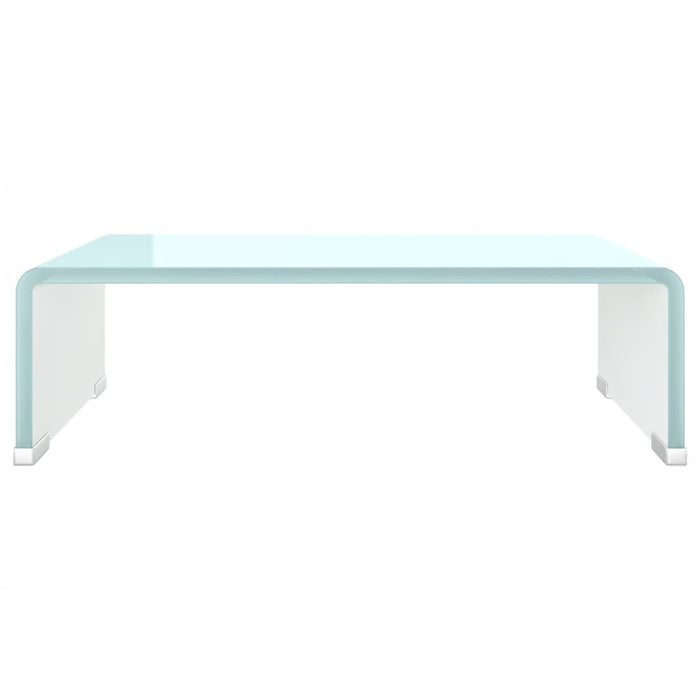 Tv Stand/Monitor Riser Glass Green 40X25X11 Cm Xaaoax