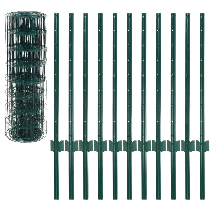 Euro Fence Steel 20X0.8 M Green Oaxnoa