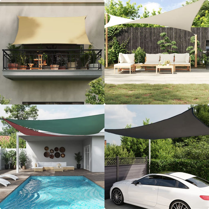 Sunshade Sail Oxford Fabric Rectangular 2.5X3.5 M Black Otpipl