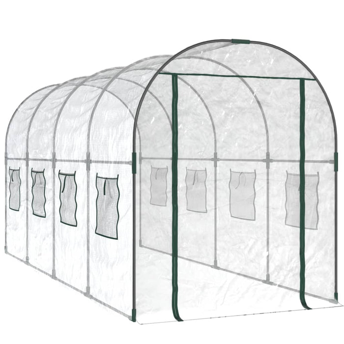 Greenhouse Transparent 160X400X190 Cm Pvc&Powder-Coated Steel Toixai