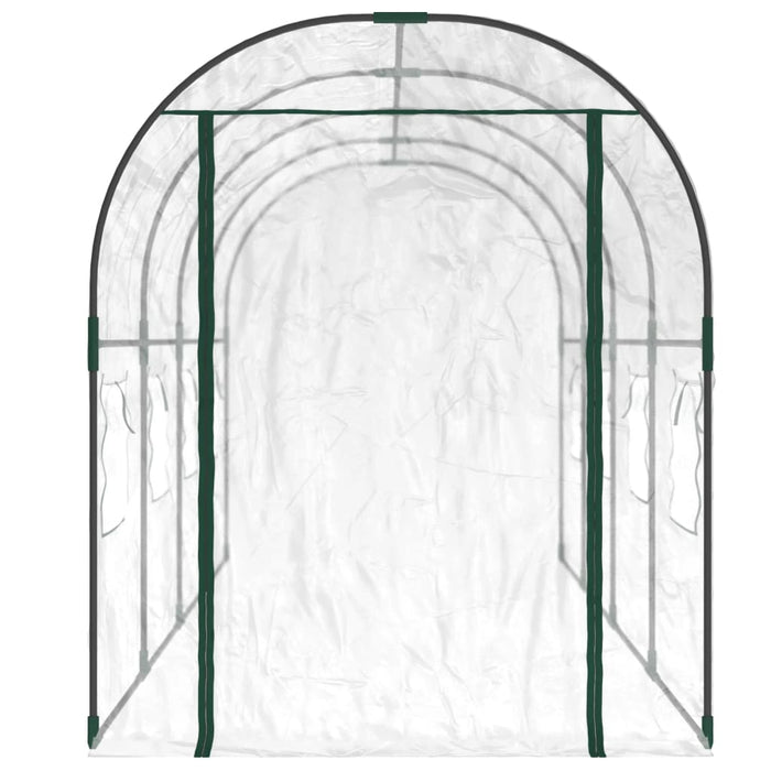 Greenhouse Transparent 160X400X190 Cm Pvc&Powder-Coated Steel Toixai