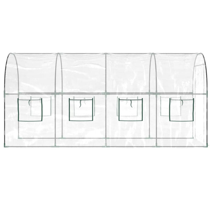 Greenhouse Transparent 160X400X190 Cm Pvc&Powder-Coated Steel Toixai