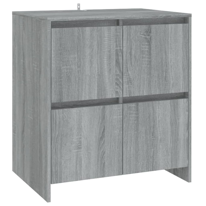 2 Piece Sideboard Grey Sonoma Engineered Wood Tbknbni