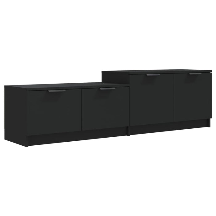 Tv Cabinet Black 158.5X36X45 Cm Engineered Wood Nooanp