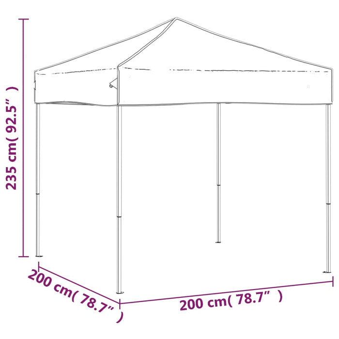 Folding Party Tent Blue 2X2 M Ktakt