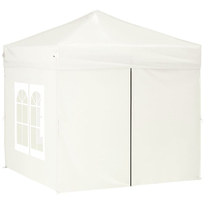 Folding Party Tent With Sidewalls Cream 2X2 M Ktpbo