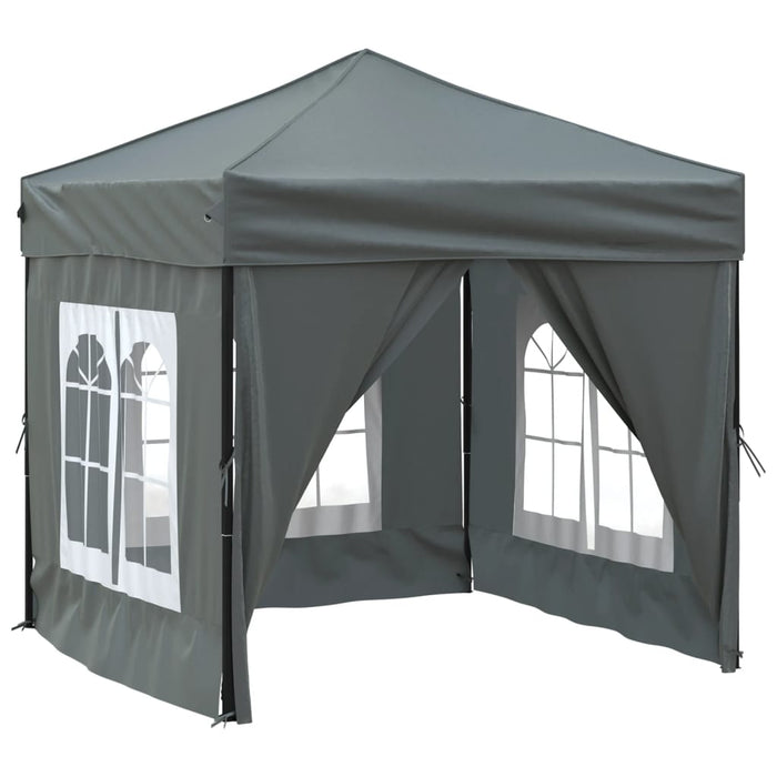 Folding Party Tent With Sidewalls Anthracite 2X2 M Ktpbx