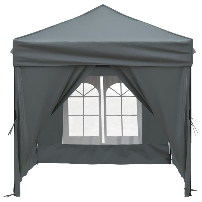 Folding Party Tent With Sidewalls Anthracite 2X2 M Ktpbx