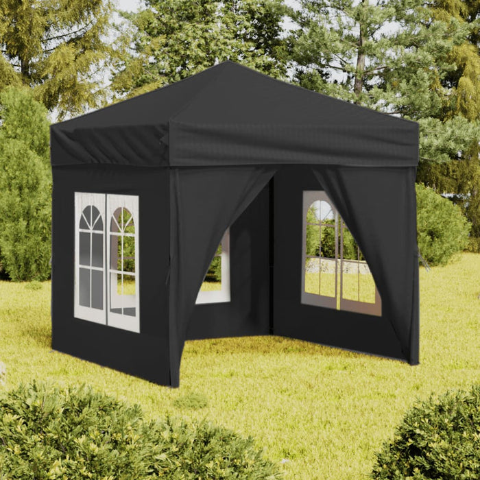 Folding Party Tent With Sidewalls Anthracite 2X2 M Ktpbx