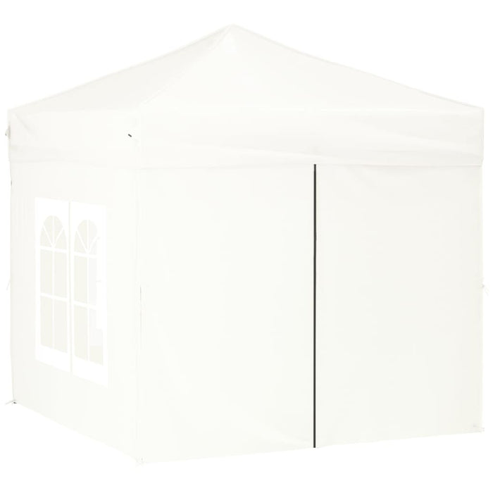 Folding Party Tent With Sidewalls White 2X2 M Ktpbt