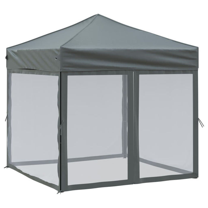 Folding Party Tent With Sidewalls Anthracite 2X2 M Ktpbk