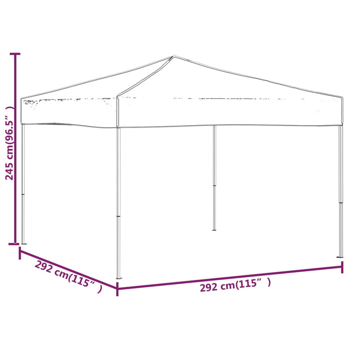 Folding Party Tent Blue 3X3 M Ktpoa