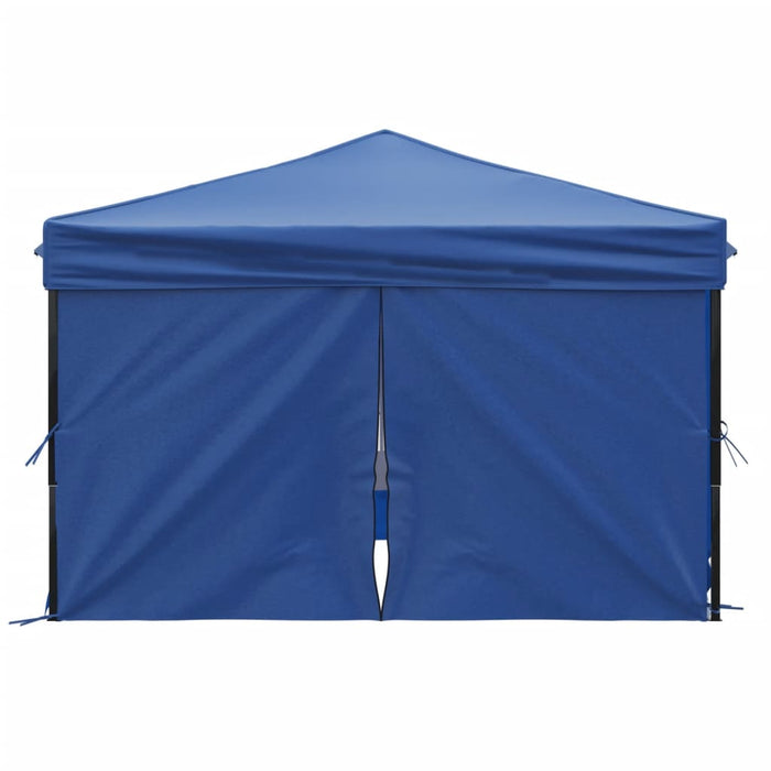 Folding Party Tent With Sidewalls Blue 3X3 M Ktpxo