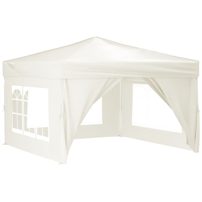 Folding Party Tent With Sidewalls Cream 3X3 M Ktpxx